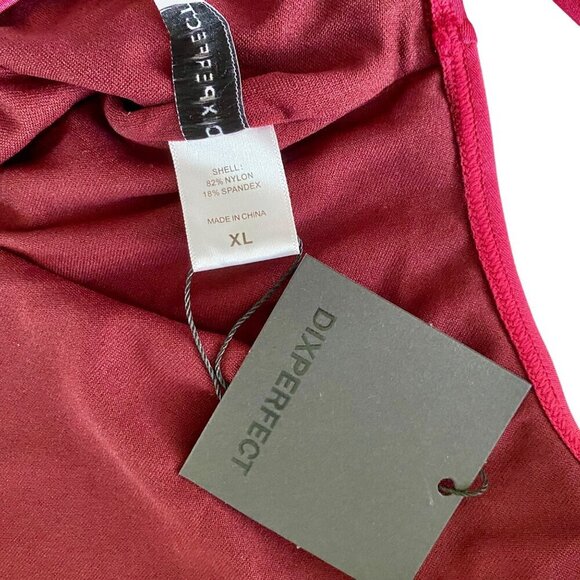 Dixperfect Malibu Retro Inspired High Cut Low Back One Piece Swimsuit XL NEW - Picture 11 of 11